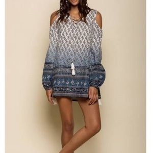 RAGA Night Bloomer Cold Shoulder Top/Dress